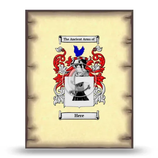 Here Coat of Arms Print