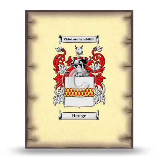 Herege Coat of Arms Print
