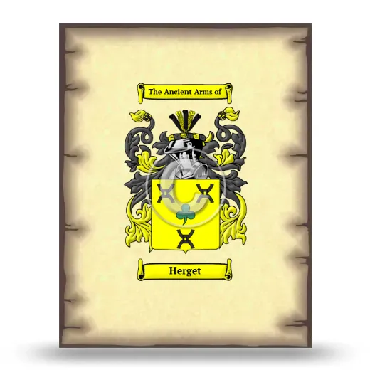Herget Coat of Arms Print