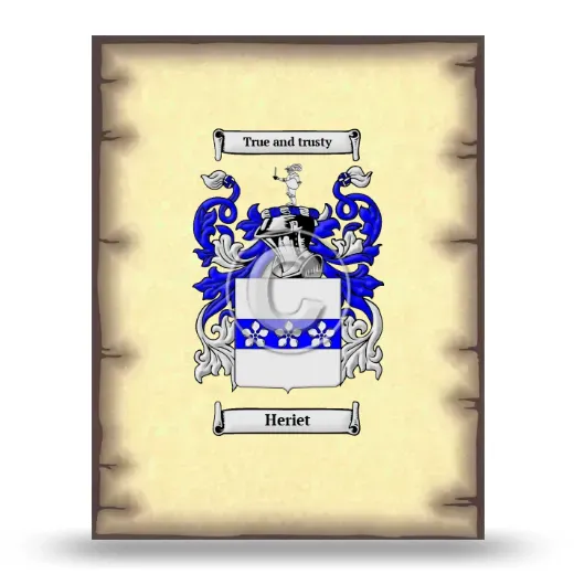 Heriet Coat of Arms Print
