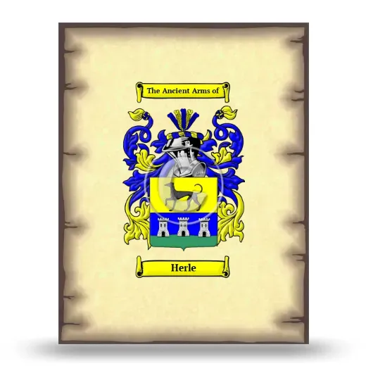 Herle Coat of Arms Print