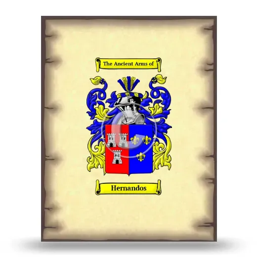Hernandos Coat of Arms Print