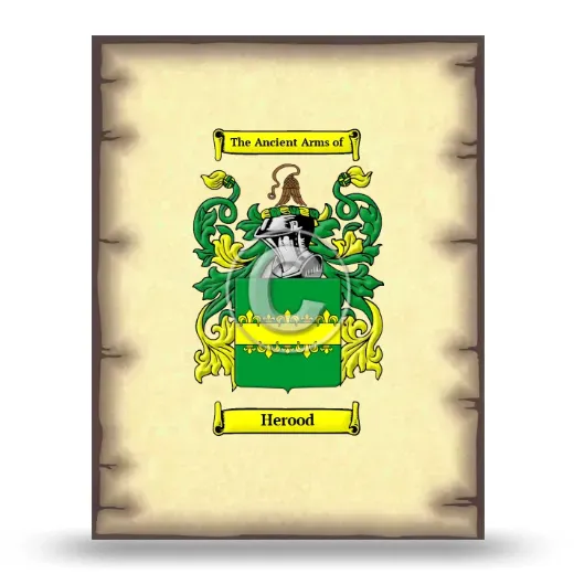 Herood Coat of Arms Print