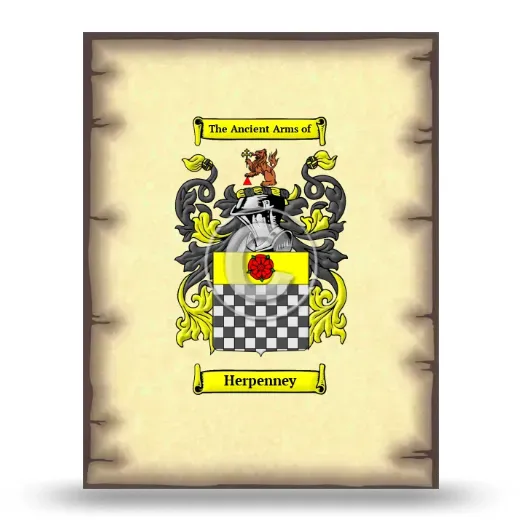 Herpenney Coat of Arms Print