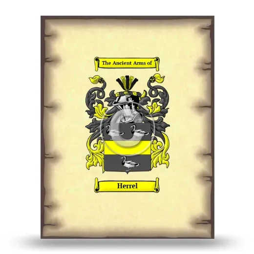 Herrel Coat of Arms Print