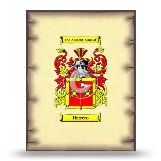 Herrero Coat of Arms Print