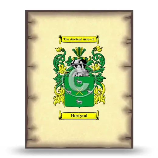 Hertynd Coat of Arms Print