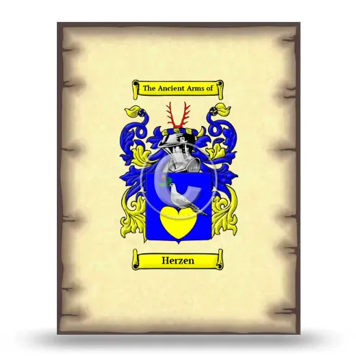 Herzen Coat of Arms Print