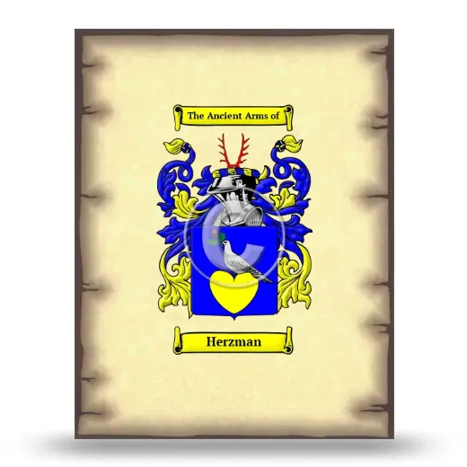 Herzman Coat of Arms Print