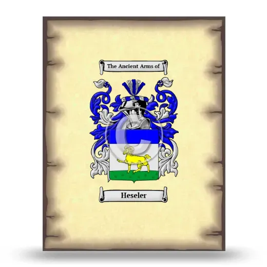 Heseler Coat of Arms Print