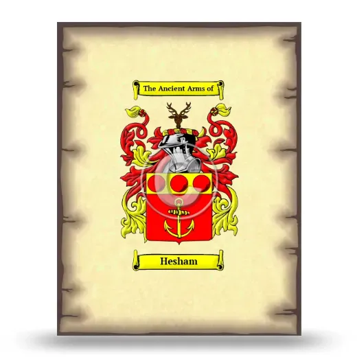 Hesham Coat of Arms Print