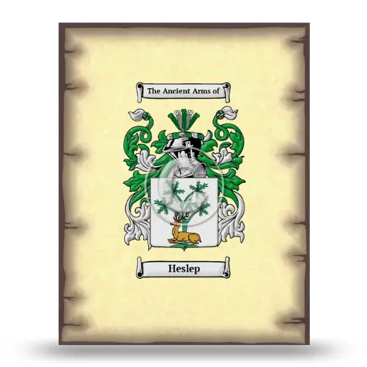 Heslep Coat of Arms Print
