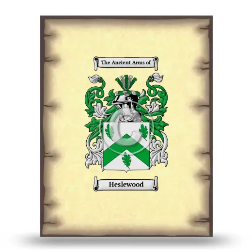 Heslewood Coat of Arms Print