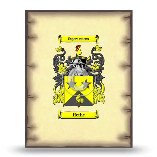 Hethe Coat of Arms Print