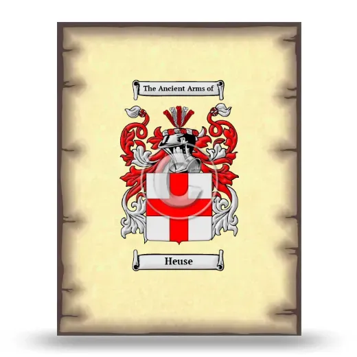Heuse Coat of Arms Print