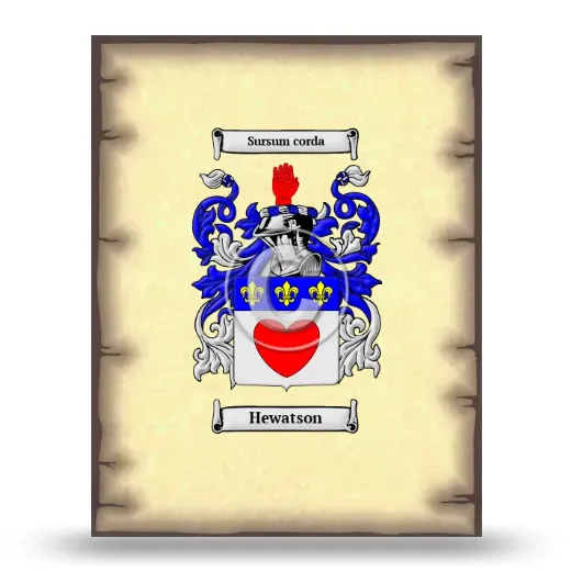 Hewatson Coat of Arms Print