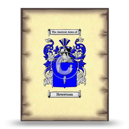 Hewetson Coat of Arms Print