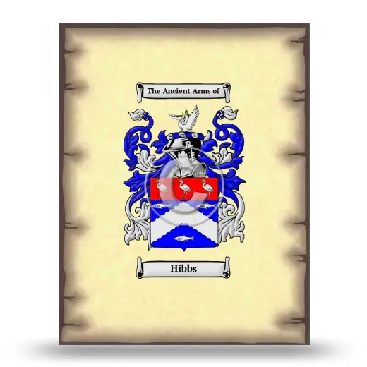 Hibbs Coat of Arms Print