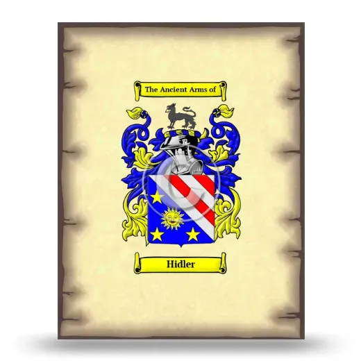 Hidler Coat of Arms Print
