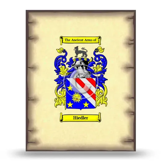 Hiedler Coat of Arms Print