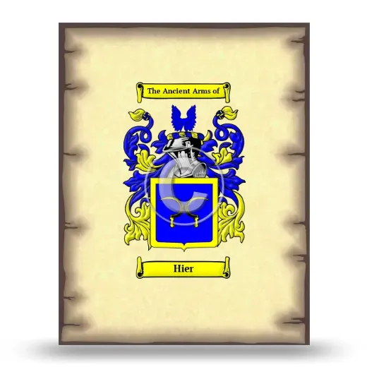 Hier Coat of Arms Print