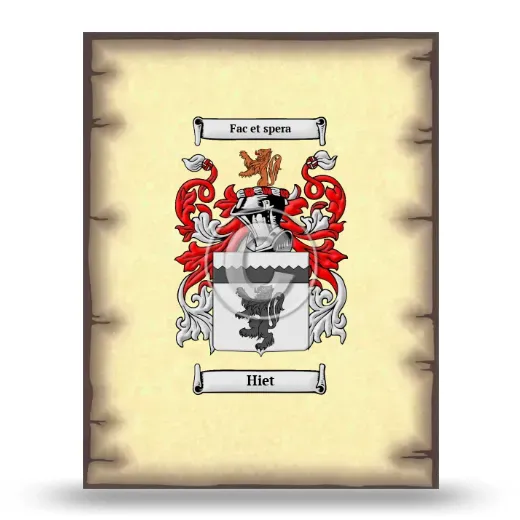 Hiet Coat of Arms Print