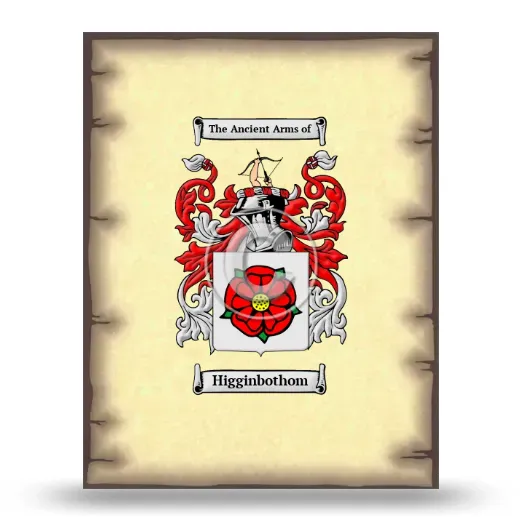 Higginbothom Coat of Arms Print