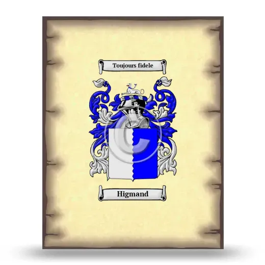 Higmand Coat of Arms Print