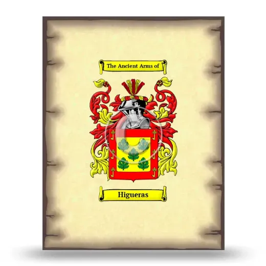 Higueras Coat of Arms Print
