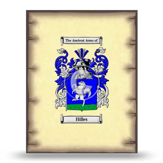 Hilles Coat of Arms Print