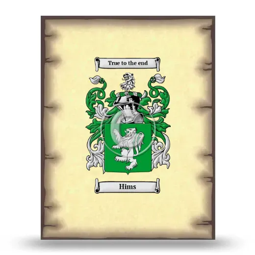 Hims Coat of Arms Print