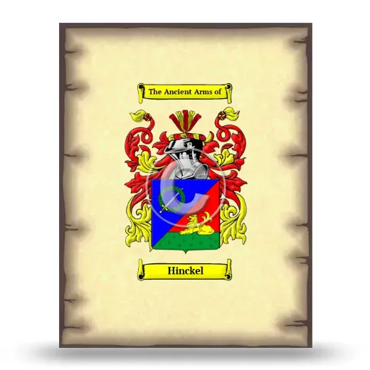 Hinckel Coat of Arms Print