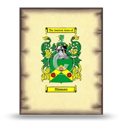 Hinman Coat of Arms Print