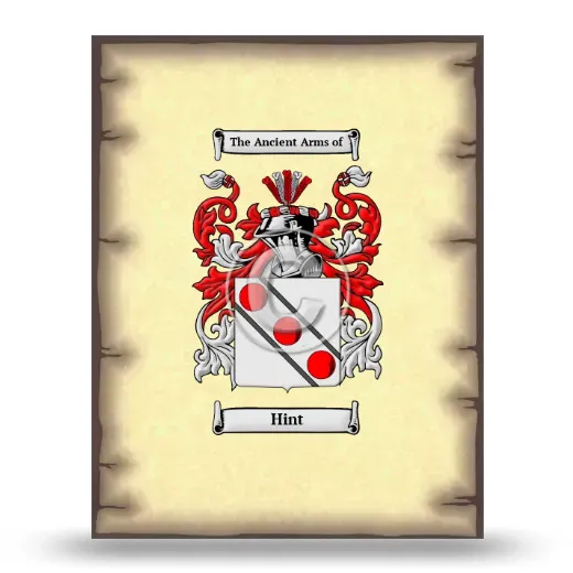 Hint Coat of Arms Print