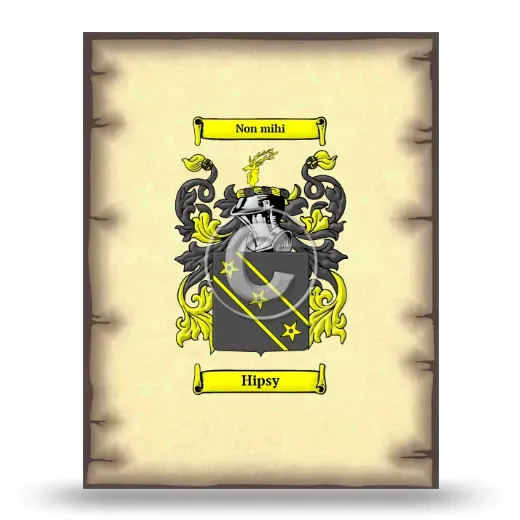 Hipsy Coat of Arms Print
