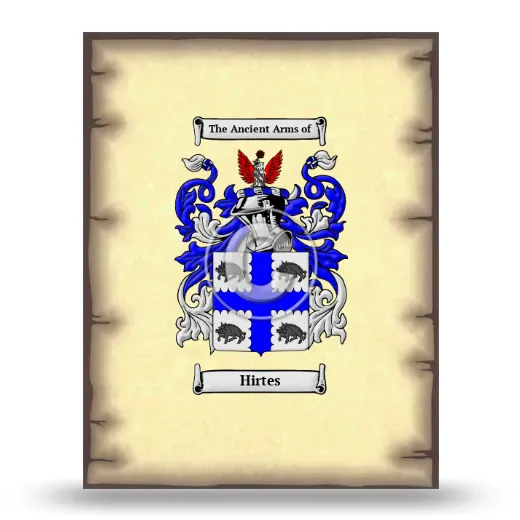 Hirtes Coat of Arms Print