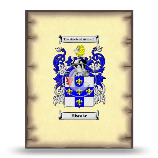 Hiscake Coat of Arms Print