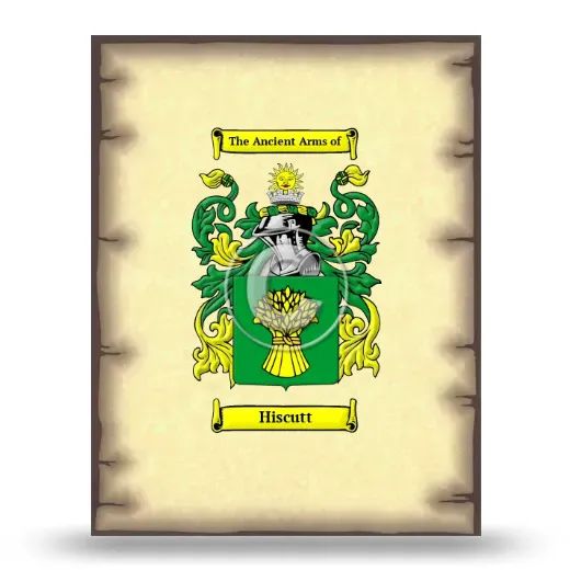 Hiscutt Coat of Arms Print