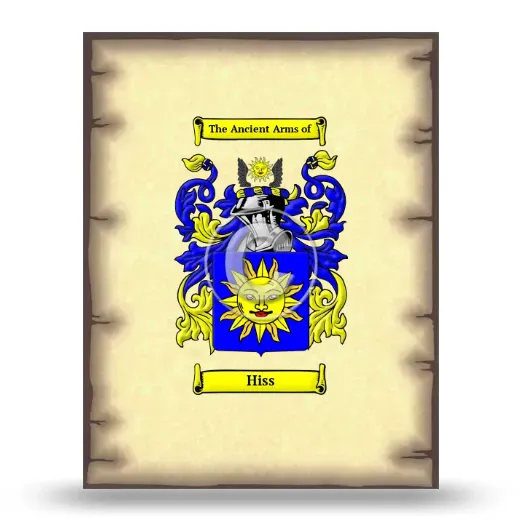 Hiss Coat of Arms Print