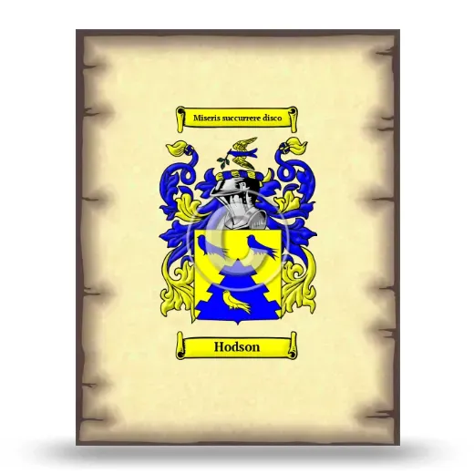 Hodson Coat of Arms Print