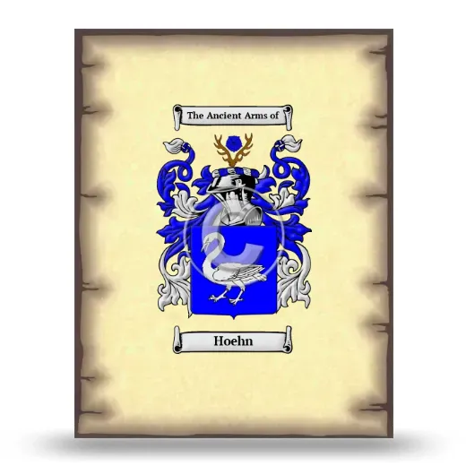 Hoehn Coat of Arms Print
