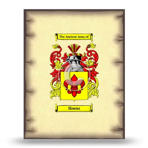 Hoens Coat of Arms Print