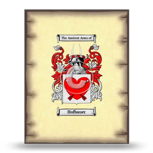 Hofbauer Coat of Arms Print