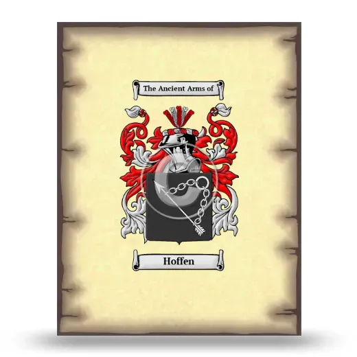 Hoffen Coat of Arms Print
