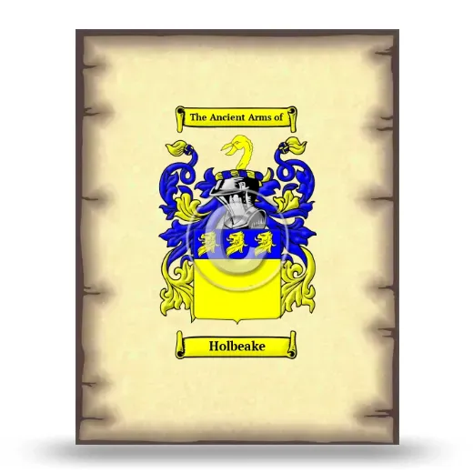 Holbeake Coat of Arms Print
