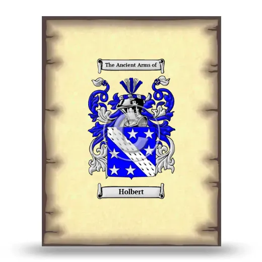 Holbert Coat of Arms Print