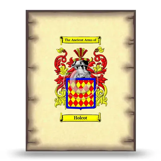 Holcot Coat of Arms Print