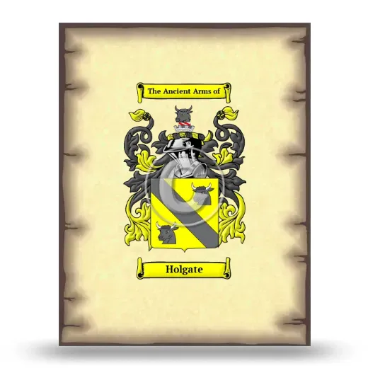 Holgate Coat of Arms Print