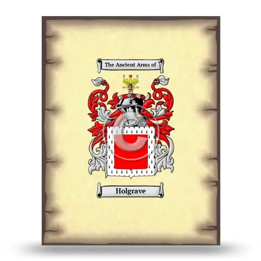 Holgrave Coat of Arms Print