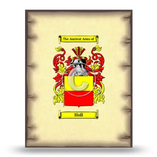 Holl Coat of Arms Print